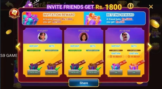 S9 Game Earning App